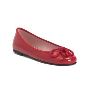 PRETTY BALLERINAS Red Made In Spain Leather Rosario Ballet Flats